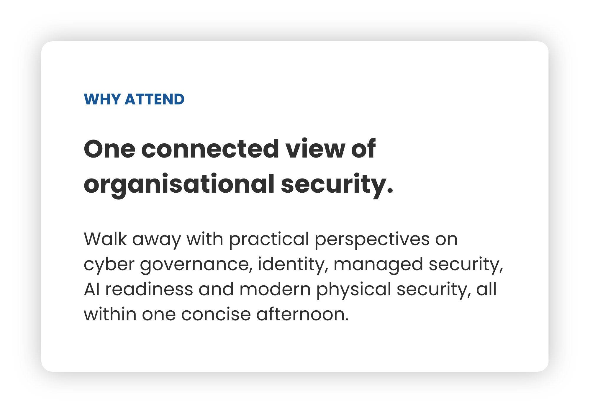 Why Attend Sip and Secure Why Attend Sip and Secure